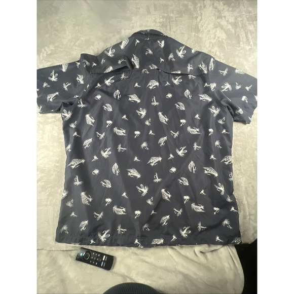 Croft & Barrow Quick Dry Shirt Men Size 2XL AOP Button Up Hiking Fishing Vented - Picture 6 of 7